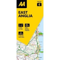AA Road Map East Anglia