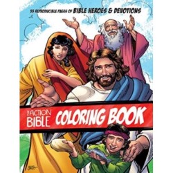 The Action Bible Coloring Book: 55 Reproducible Pages of Bible Heroes and Devotions