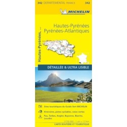 Hautes-Pyrenees Pyrenees-Atlantiques - Michelin Local Map 342: Map