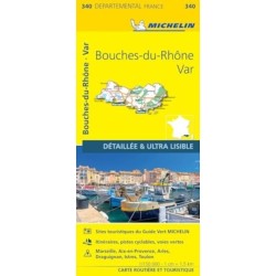 Bouches-du-Rhone Var - Michelin Local Map 340: Map