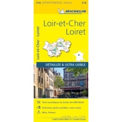 Loiret Loir-et-Cher - Michelin Local Map 318: Map