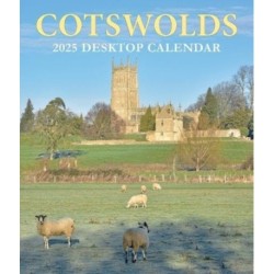 Cotswolds Large Desktop Calendar - 2025