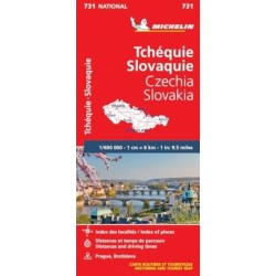 Czech Republic, Slovak Republic - Michelin National Map 731