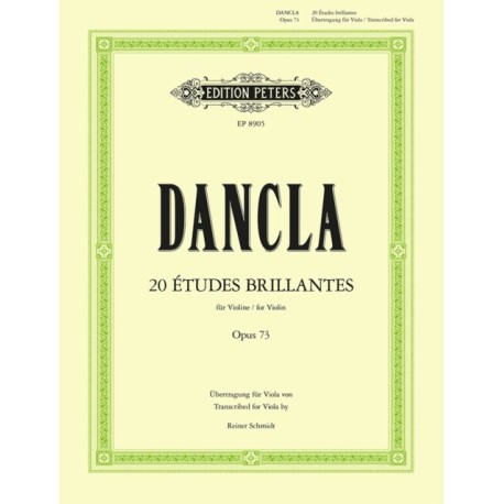 20 Etudes brillantes (Viola), Op. 73