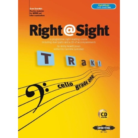 Right@Sight for Cello, Grade 1 (includes duet parts and a CD of accompaniments)