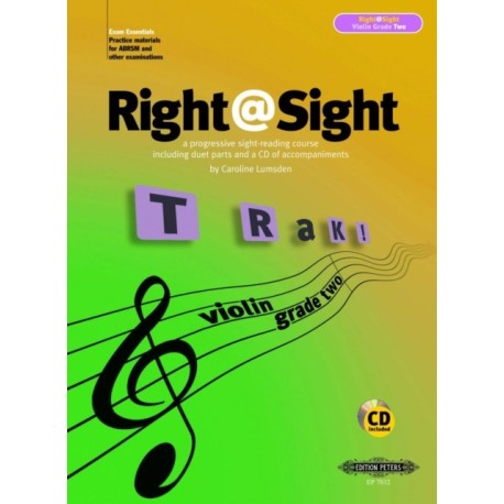 Right@Sight for Violin, Grade 2 (includes duet parts and a CD of accompaniments)