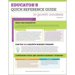Educator's Quick Reference Guide to Growth Mindsets