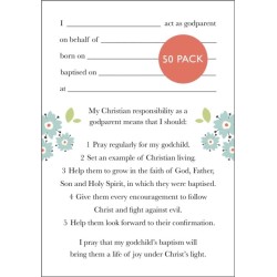 Godparent card 2024: Pack of 50