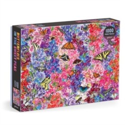 Troy Litten Butterflies In the Sweet Peas 1000 Piece Puzzle