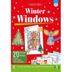 Creative Paper: Winter Windows: Creative window art with tracing paper