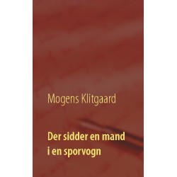 Der sidder en mand i en sporvogn