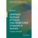 Continuous Disclosure of Chinese Cross-Border Listed Companies in Australia: Challenges and Proposals