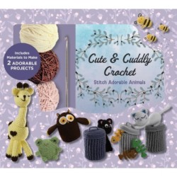 Cute and Cuddly Crochet Kit: Stitch Adorable Animals - Includes Materials to Make 2 Adorable Projects