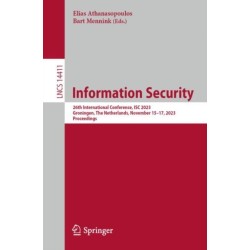 Information Security: 26th International Conference, ISC 2023, Groningen, The Netherlands, November 15–17, 2023, Proceedings