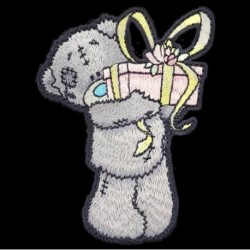 Tatty Teddy with Present Sew On Patch