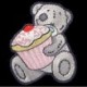 Tatty Teddy with Cupcake Sew On Patch
