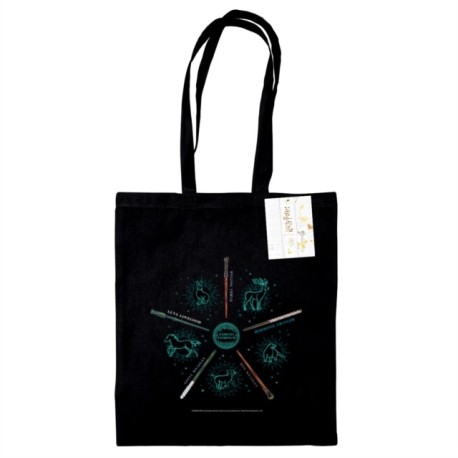 Harry Potter (Wands) Black Tote Bag