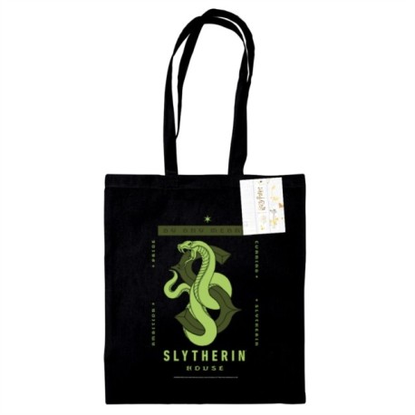 Harry Potter (Slytherin) Black Tote Bag