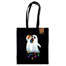 Benjimoji (Hungry Ghost) Black Tote Bag