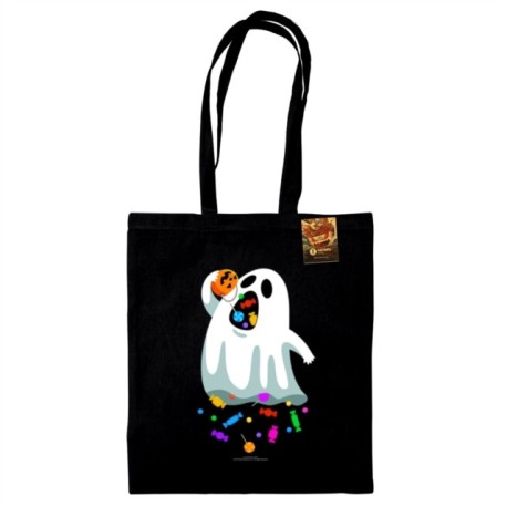 Benjimoji (Hungry Ghost) Black Tote Bag