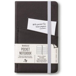 Bookaroo Pocket Notebook (A6) Journal - Black