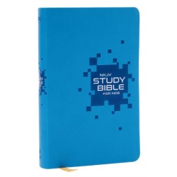 NKJV Study Bible for Kids, Blue Leathersoft:  The Premier Study Bible for Kids