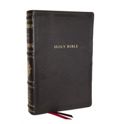 RSV Personal Size Bible with Cross References, Black Leathersoft, (Sovereign Collection)