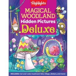 Magical Woodland Puzzles Deluxe: 96 Pages of Magical Recipes, Crafts, Forest Puzzles and Stickers, Search for Mushrooms, Gnomes, Woodland Animals and More