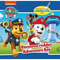 Paw Patrol - Vovserne redder Adventure Bay: bog med lommelygte i pap
