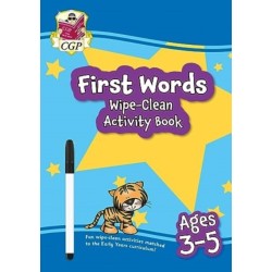 First Words Wipe-Clean Activity Book for Ages 3-5 (with pen)