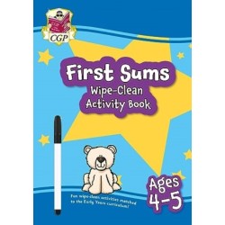 First Sums Wipe-Clean Activity Book for Ages 4-5 (with pen)