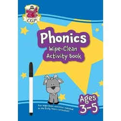 Phonics Wipe-Clean Activity Book for Ages 3-5 (with pen)