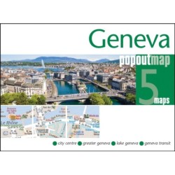 Geneva PopOut Map - pocket size, pop up, street map of Geneva