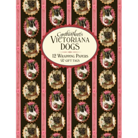 Cynthia Hart's Victoriana Dogs: 12 Wrapping Papers and Gift Tags