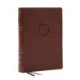 Life in Christ Bible: Discovering, Believing, and Rejoicing in Who God Says You Are  (NKJV, Brown Leathersoft, Thumb Indexed, Red Letter, Comfort Print)
