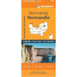 Michelin France blad 513:  Normandy / Normandie