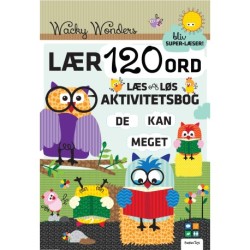 Wacky Wonders aktivitetsbog med 120 ord + stickers