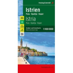 Istria Road and Leisure Map: Pula - Opatija - Koper