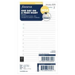Filofax Personal day per page appointments Diary 2024
