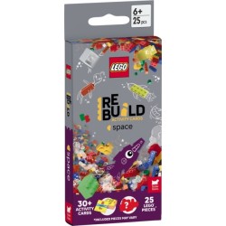 LEGO® Books: ReBuild Activity Cards: Space (with over 30 activity cards and 25 LEGO elements)