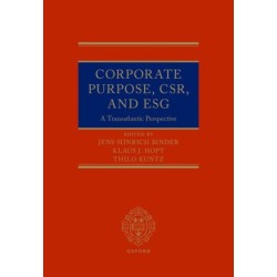 Corporate Purpose, CSR, and ESG