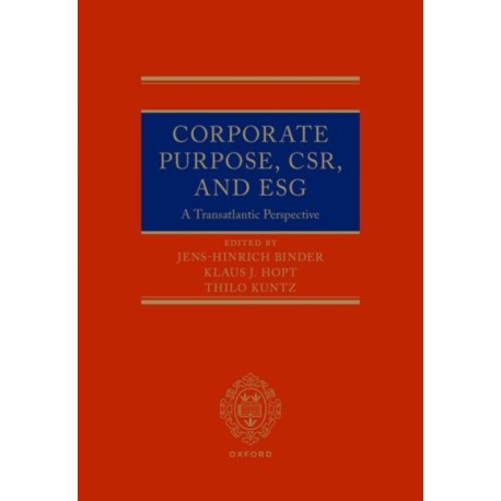 Corporate Purpose, CSR, and ESG