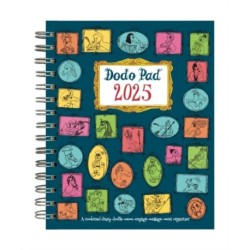 The Dodo Pad Mini / Pocket Diary 2025 - Week to View Calendar Year: A Portable Diary-Organiser-Planner Book with space for up to 5 people/appointments/activities. UK made, sustainable, plastic free