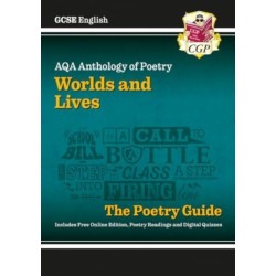 GCSE English AQA Poetry Guide - Worlds & Lives Anthology inc. Online Edition, Audio & Quizzes