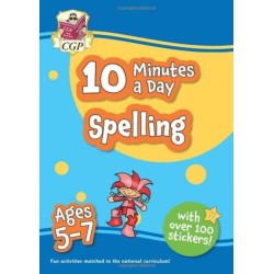 10 Minutes a Day Spelling for Ages 5-7 (with over 100 stickers)