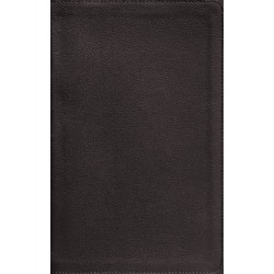 NASB, Personal Size Bible, Large Print, Genuine Leather, Calfskin, Black, Red Letter, 1995 Text, Comfort Print