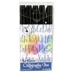 Artline Supreme Calligraphy Pen 5/set black