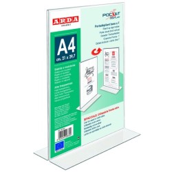 Skilteholder A4 T-fod