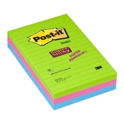 Post-it SS-Notes 102x152 lin. ass. neon (3)