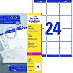 Avery L7159-100 Adresseetiketter 63,5x33,9mm QP+UG (2400)
